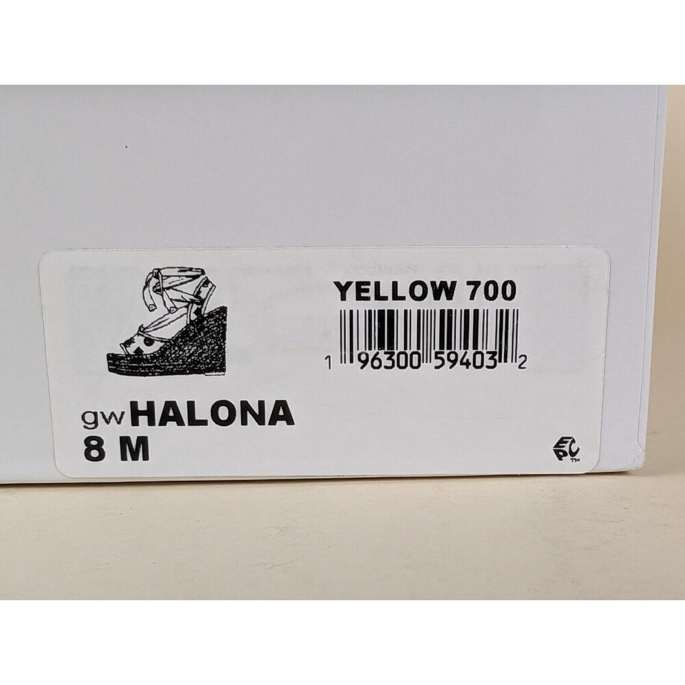 GUESS Halona Strappy Wedge Espadrille Sandals Womens 8M Yellow Boho Shoes NWB - Picture 14 of 14